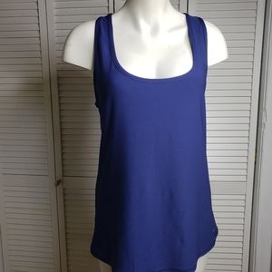 Gottex Navy cut-away back activewear tank top XL